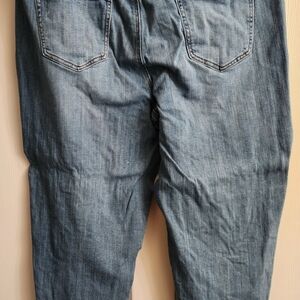 Lane Bryant Blue Denim Distressed Capri